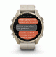 fēnix® 8 – 43 mm, AMOLED - Sapphire, Soft Gold with Limestone Leather Band - 010-02903-40 - Garmin